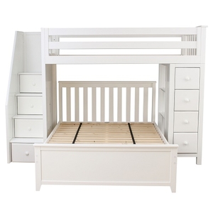 Item # JLB0039 - ADDITIONAL INFORMATION<BR>
Weight: 415.5 lbs<BR>
Dimensions: L 99 W 45.75 H 68.25 in <BR>
Finish: White<BR>
Bed Size: Twin / Full
